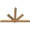 Ekena Millwork Kennewick Timber Gable Bracket, Western Red Cedar, 84"W x 53"H x 3 1/2"D x 5 1/2"F, 15/12 Pitch GBW084X53X0406KEN00SWR - alternate 5